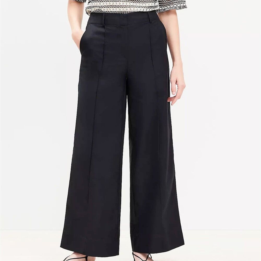 LOFT Wide Leg Black Pants